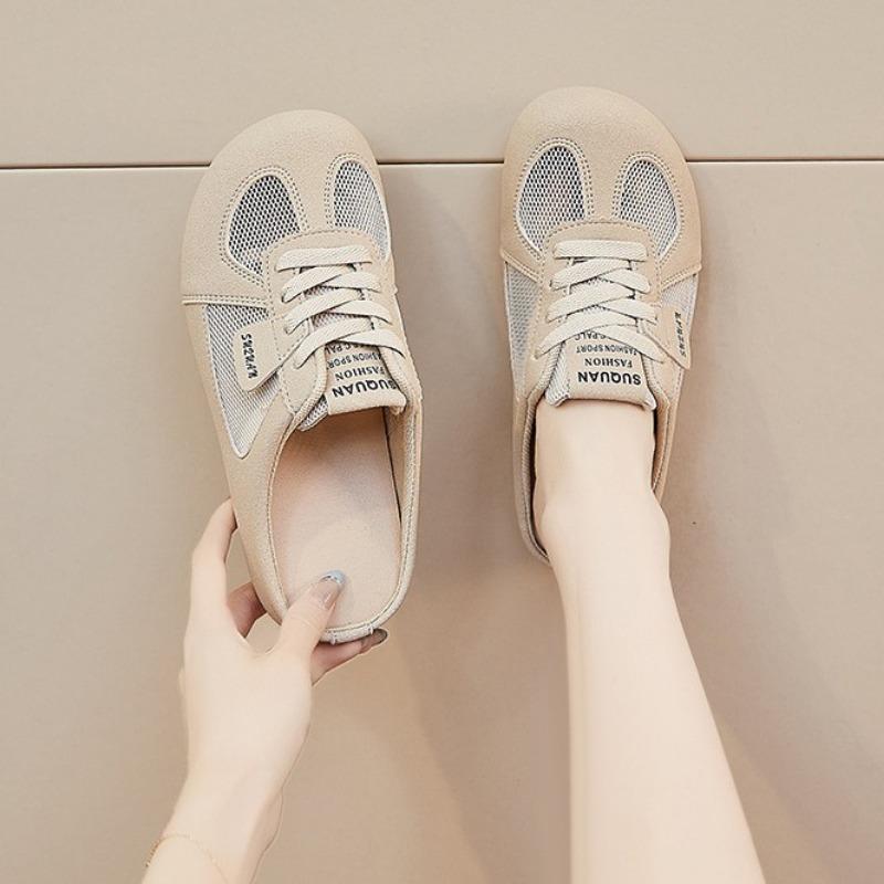 Baotou slippers women's summer new casual mesh soft bottom non-slip one-pedal breathable cool slippers