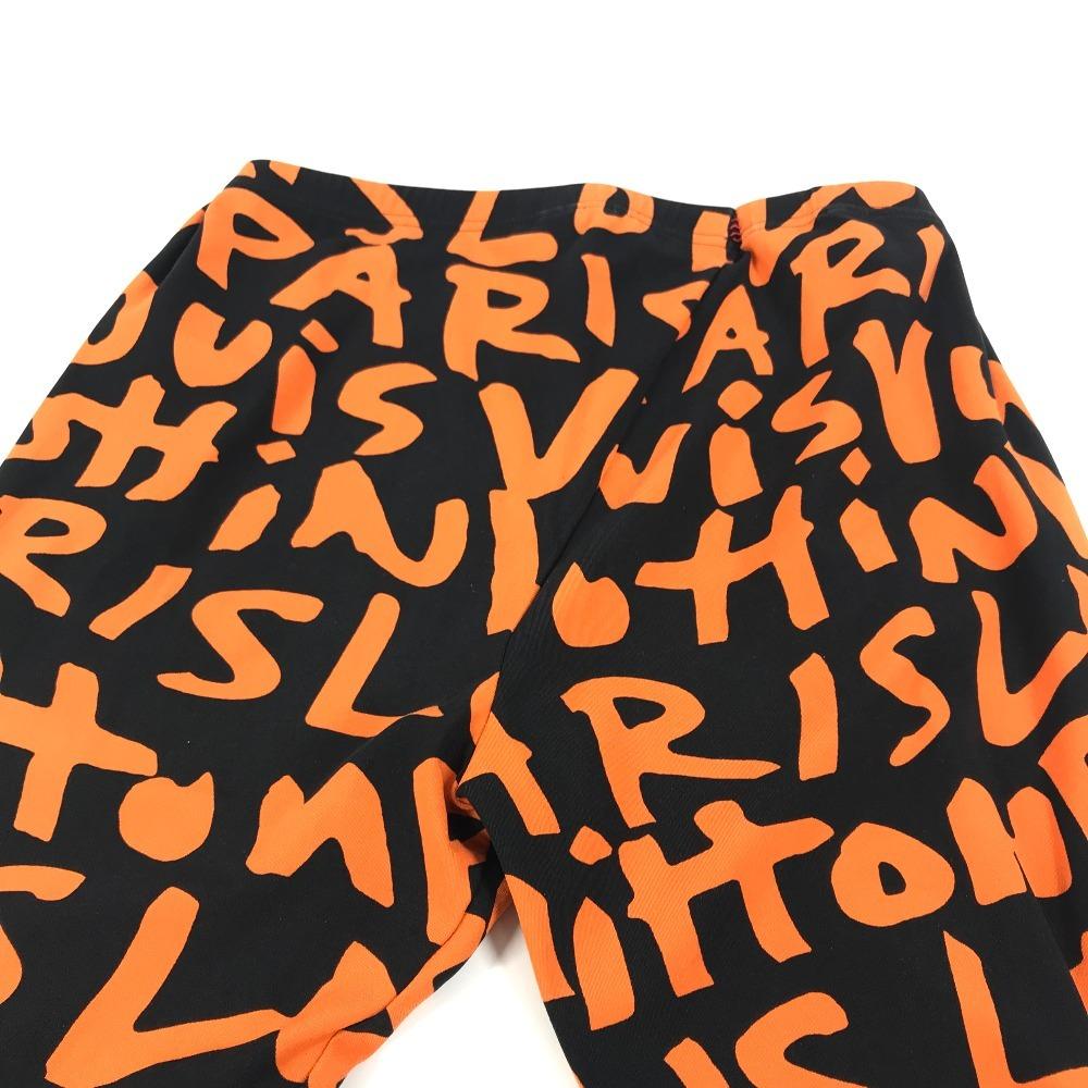 Louis Vuitton MonogramGraffiti Bottoms Pants All-over Pattern Pants Orange/Black