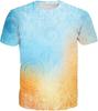 T-shirt Estiva da Uomo in Poliestere 3D Asciugatura Rapida Traspirante Manica Corta T-shirt Casual Colore Tie Dye T-shirt Estiva