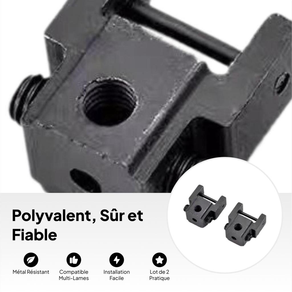 2 Pieces Scroll Saw Blade Holder Clamp Conversion Black Wire