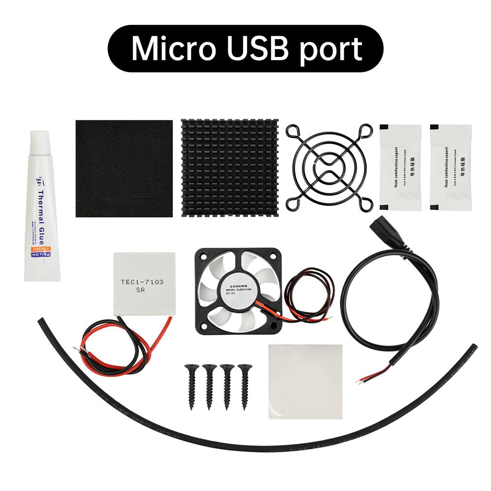 

DC 5V Phone Cooler DIY Kit Semiconductor Cooling Chip TEC1-7103 Heat-Conducting Fan Silent Tablet Cooling Wonder