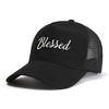BLESSED čepice Unisex Síťované Baseballové Čepice Letní Venkovní Nastavitelné Ležérní Čepice Hip Hop Čepice Sluneční Čepice Módní Snapback Čepice