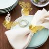 100/50Pcs Premium Napkin Rings Laser Cut Foil Paper Napkin Holder For Wedding Party Dinner Table Decor Catering Services