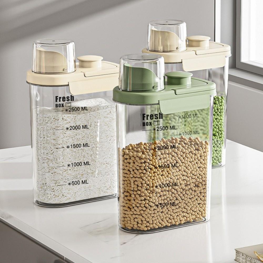 Transparent Sealed Storage Tank with Insect-Proof Lid Insect-Proof Grain Jar  Grain Storage