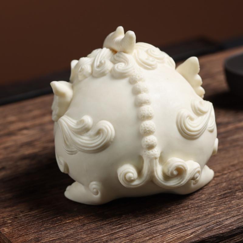Ivory Fruit Pixiu Ornament Living Room Home Decoration Chinese Style Animal Modeling Feng Shui Crafts Housewarming Gift Figurine