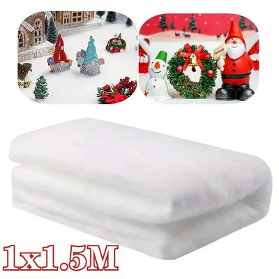 Christmas Simulation Snow Blanket Thickened Snow Cotton Artificial Snowflake For Indoor Outdoor Snow Scene Holiday Party Decor