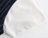 Elf Baby (Fairy Baby) Baby Formal Short Sleeve Summer Romper for Weddings, Boys, Size 90cm, Navy Blue Stripes