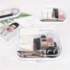 3pcs Transparent Zippered Storage Organizer Set Hard Plastic Bags Travel-Friendly Organizer for Cosmetics Crafts Office Supplies