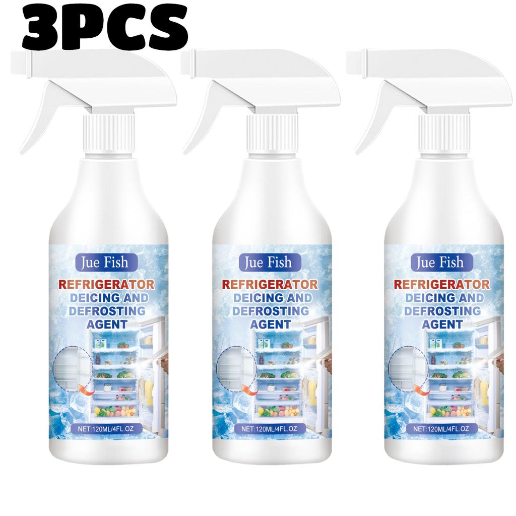 3 ks Odmrazovací prostředek do lednice 120 ml Sprej na odmrazování lednice Mrazák Čerstvé Odmrazování Odstranění zápachu Domácí odmrazovací zařízení