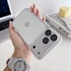 Comes with lens film, suitable for iPhone17ProMax electroplating mobile phone case, Apple 16 transparent tpu soft protective case