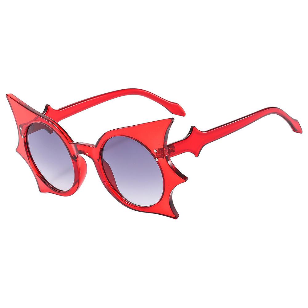 2024 Hip-Hop Bat Sunglasses for Women - Trendy European & American Style Festival Party Accessory
