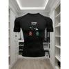 Men's Compression Shirt Quick Dry Gray Gym T-Shirt "GYM Is Calling" Dumbbell Print Workout Sportswear Lifestyle To Gym Men's Compression Shirt