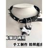 Gothic Star Bone Pendant Choker, Y2K Punk Dark Clavicle Necklace for Cosplay