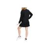 Nike Sportswear Essential Dress Solid Color Embroidered Small Logo Sports Knit Long Sleeve Dress Women dresses Black CU6509-010