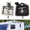 Serrure à poignée en T noire Serrure compacte pour porte de remorque Outil sécurisé Serrure pliable Armoires industrielles
