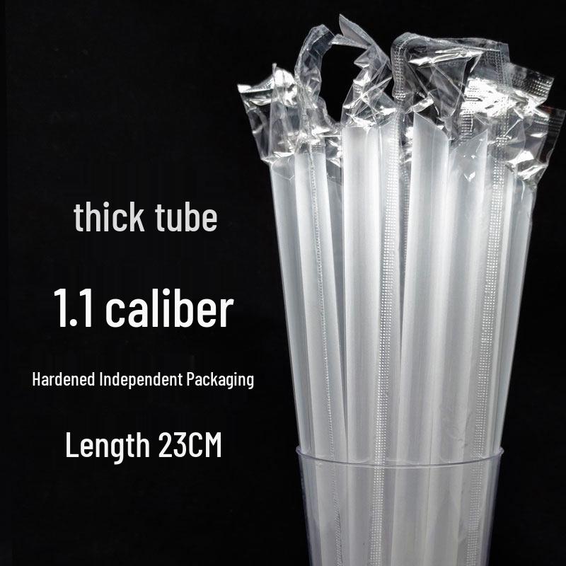ZISIZ Disposable Thick Colorful Boba Straws