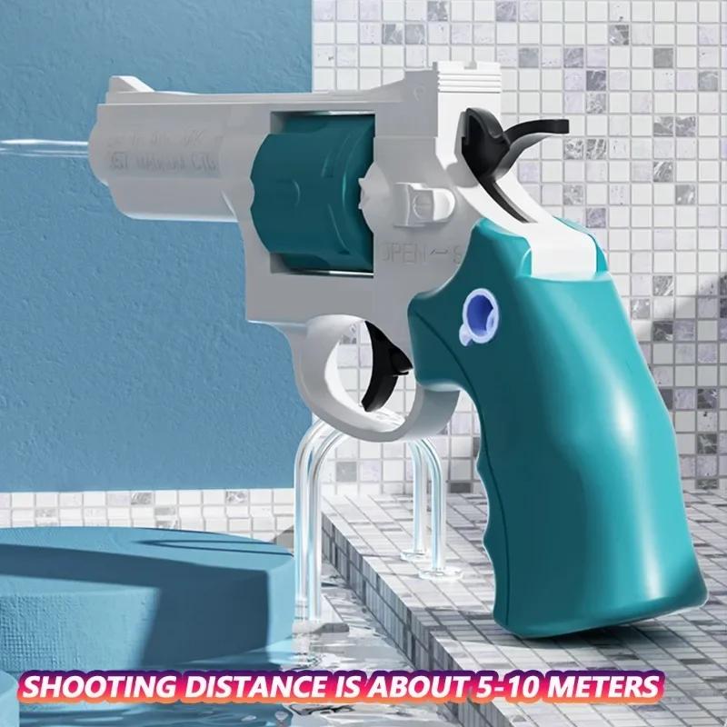 Water Revolver Gun Toys Summer Outdoor Beach Pool Toy Role-Playing Sheriff Pistol Kids Birthday Party Gift Toys