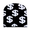 Winter Warm Casual Y2k Knitted Hat with Dollar Sign,ski Hat,stretch Breathable Skull Hat,hip Hop Dice Hat Suitable for Halloween