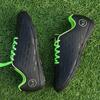 Chuteiras de futebol infantil de couro com prego curto profissional treinamento jovem ao ar livre sapatos de futebol masculinos