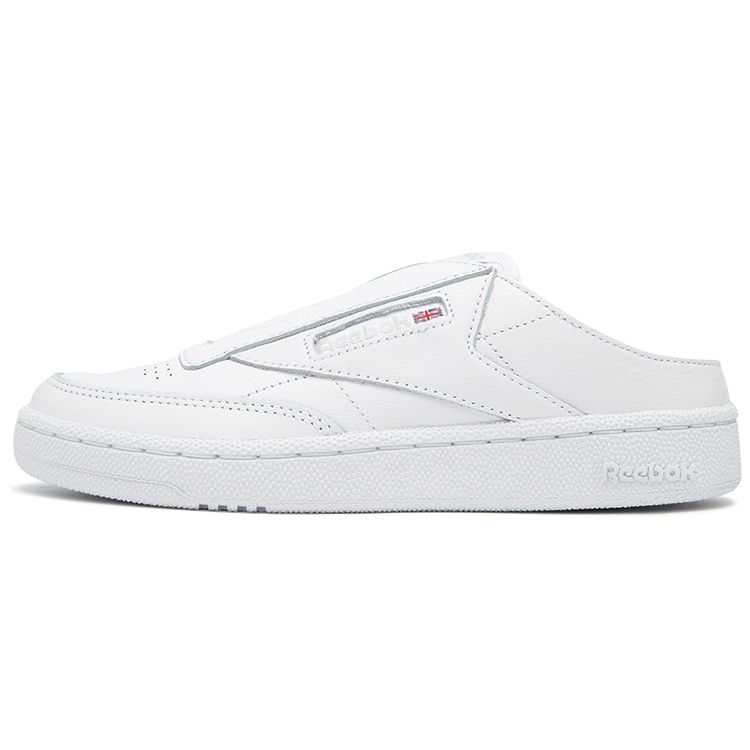 

Мюли без шнурков Reebok Club C тройные белые кроссовки унисекс Footwear-White Pure-Grey-2 H01583