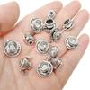 50PCS Teacup:14*7mm/0.55*0.28inch Silver Tea Cup and Teapot Charms  Bracelets