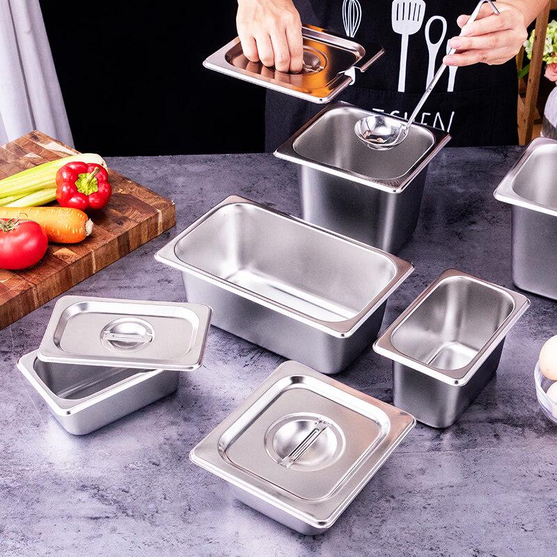 Stainless Steel Deep Portion Pan with Lid