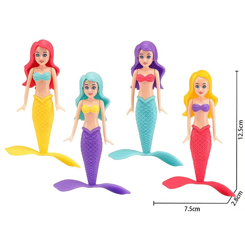 Jolis jouets de plongée sirène Jouets de bain sirène Jouets de piscine sirène colorés Jeux de piscine pour tout-petits Garçons Filles Adolescents Adultes