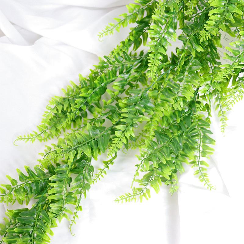 90Cm Persian Fern Leaves Vines Home Room Decor Hanging Artificial Plant Plastic Leaf Grass Wedding Party Wall Balcony Decoration