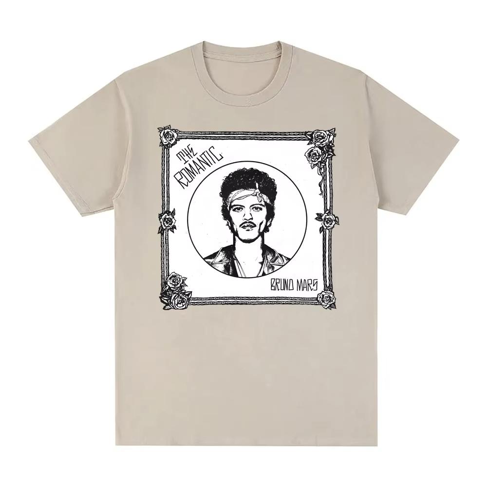 Bruno Mars 2026 Tour The RoUnisextic Album Graphics 100cotton Unisex Shirt New Y2K ONeck Short Sleeve Unisexs Womens Summer Tshirt