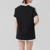 Adidas Fashionable Casual Breathable Short Sleeve T-Shirt Women Tops Black JY7612