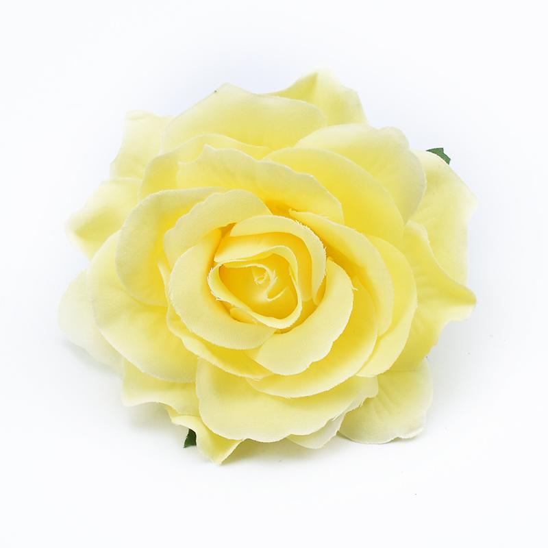 2Pcs 10CM Rose Head Wedding Flower Wall Scrapbook for Home Decor Christmas Garland Silk Flowers Bridal Brooch Artificial Flowers