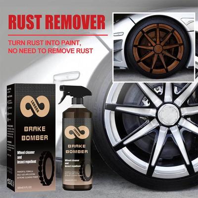 120/300ml Car Rust Remover Spray Iron Dust Rim Rust Cleaner Wheel Paint Spray Liquid Cleaning Car Detailling Polishing Kit