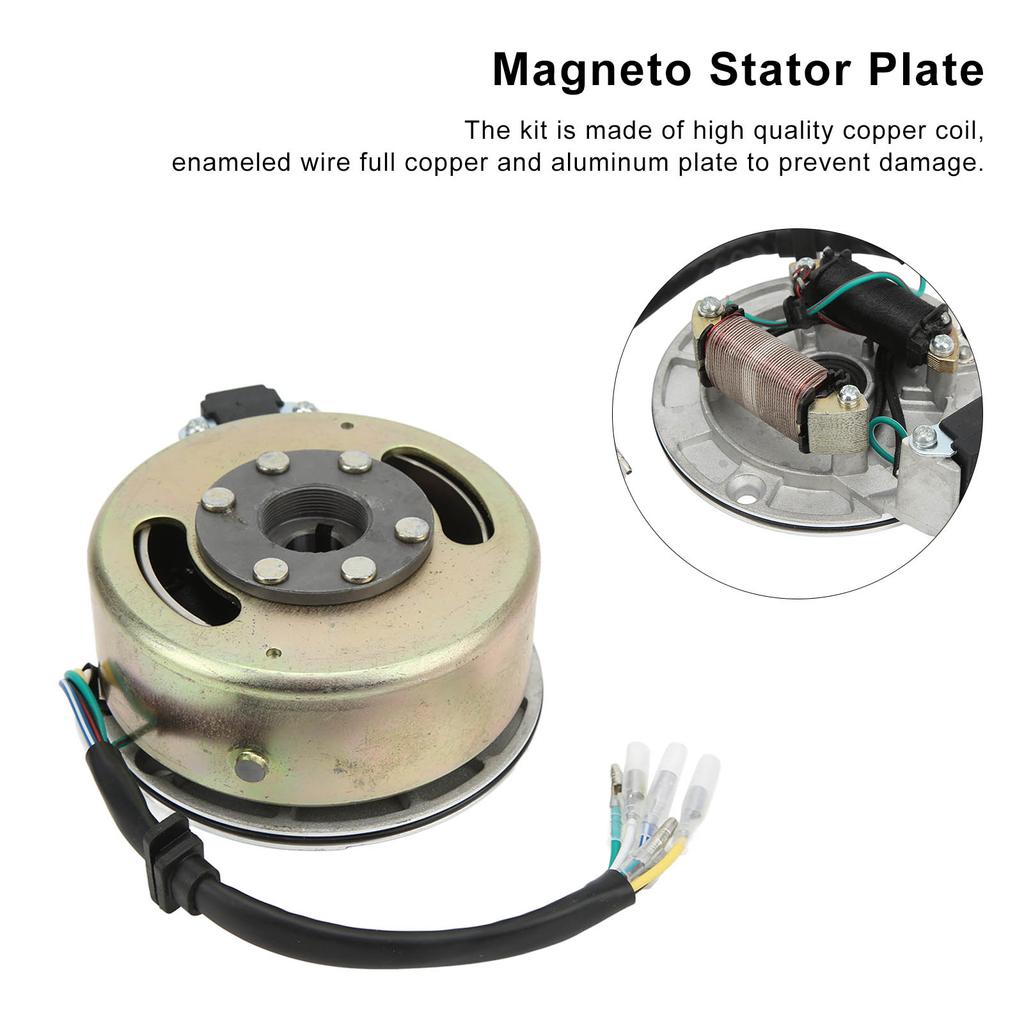Magneto Stator Flywheel Rotor Kit Copper Aluminum for 90cc 110cc 125cc 140cc  Start Engine PIT PRO PIT  Magneto Flywheel
