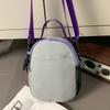 Contrast Color Small Bag Women's Lightweight Crossbody Bag Men Drawstring Shoulder Bag with Coin Purse
