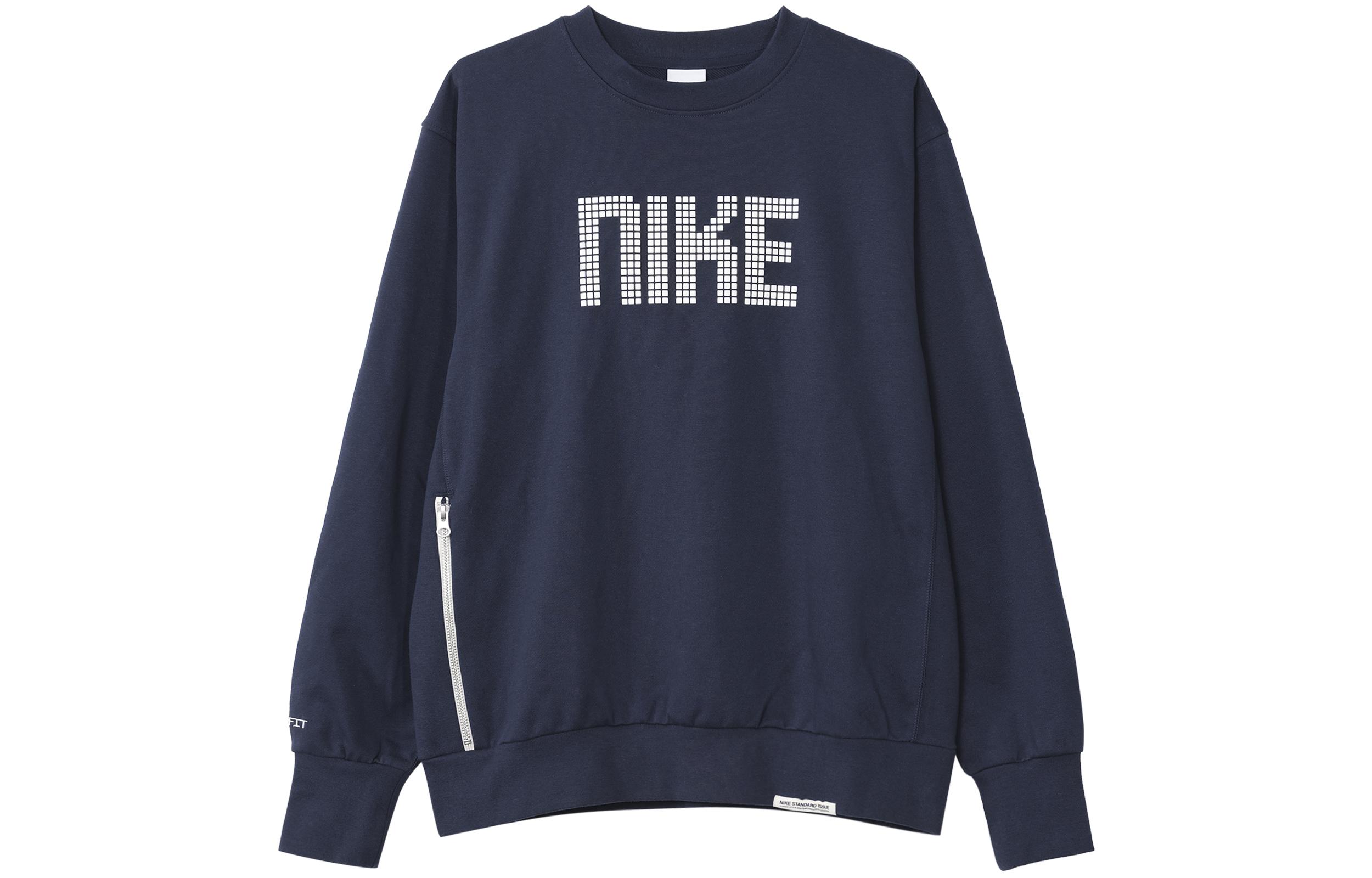 Nike Sweatshirts Men s Blue Crew Neck Moderate Other FD9744-410 XL