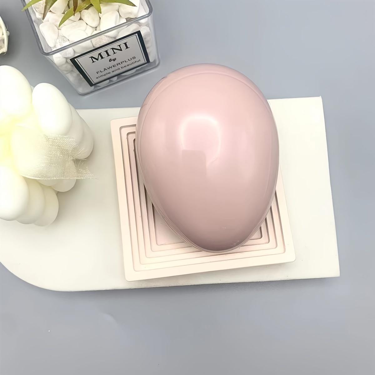 

[Portable Hair Brush] Portable Anti Knot Tangling Egg Shape Hair Brush | Scalp Massage Comb Good Travel Partner розовый