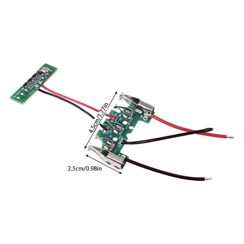 18V 14V Battery Pack Repair Board, BAT610 Green Circuit Board in 7.5 x 4.5 cm Size with Wire Set, Metal Ends and Routine Service Use
