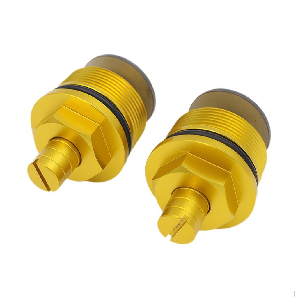 2 Pieces Front Shock Absorber Screws Impact Resistant Metal Motorcycle Directly Replace for 250