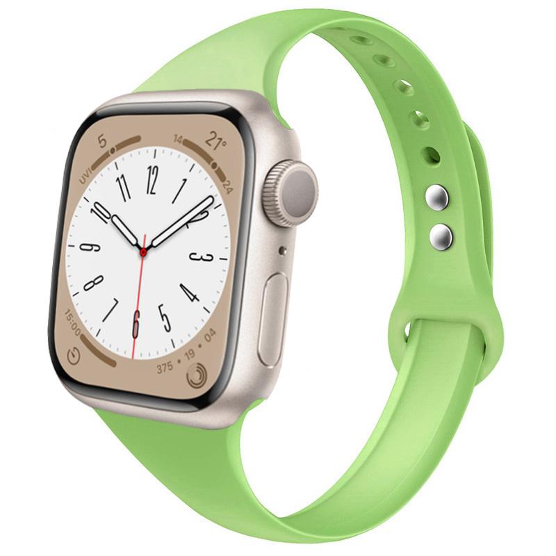 Slim strap for Apple watch ultra 2 3 band 49mm 46mm 44mm 41mm 45mm correa Silicone bracelet iWatch series 11 8 7 3 9 10 SE 40mm