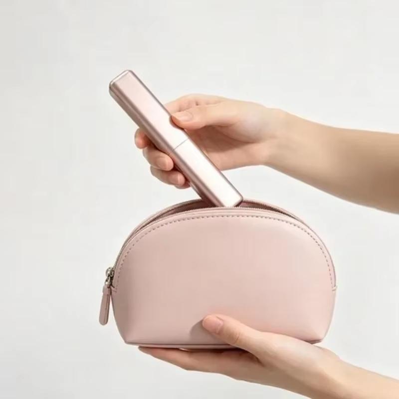 Mini Portable Straight Hair Comb Set Wireless Charging Curling Iron Fast Heating Lightweight for Office Travel Bangs Touch Up