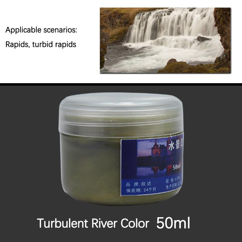 

50 мл Паста для моделирования диорам Водоем Реки/Океаны/Озера/Крем для создания статического имитированного водного эффекта Материалы для создания сцены для диорамы