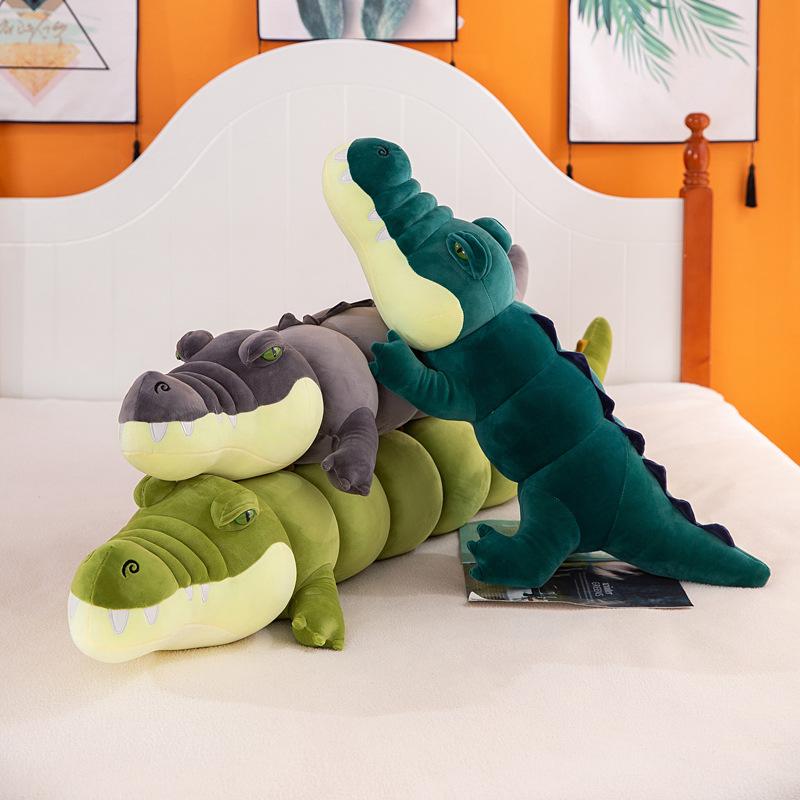 New crocodile plush toy doll girl gift soft large sleeping throw pillow