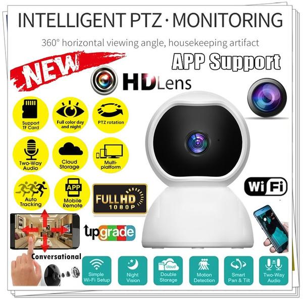 

High Quality 1080P Infrared Night Vision IP Camera Wireless Wifi Camera Pan Tilt Surveillance Camera CCTV System P2P Phone Remote Control EU білий