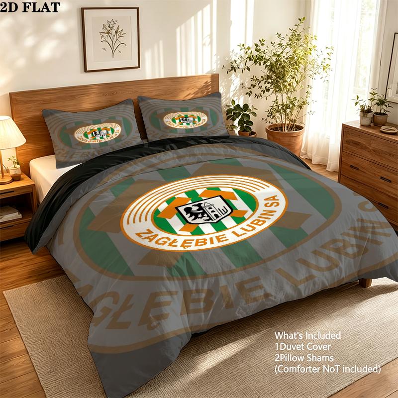 Zagbie Lubin Pattern Bedding uilt Set uilt Cover Pillowcase Home Decoration Birthday Gift (1 * duvet cover + 2 * pillowcase without core)