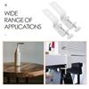 2Pcs Carbon Steel Painted Pegboard Accessories C Shape Desk Clamp Mounting Bracket for Tools Storage Home Office Craft Room