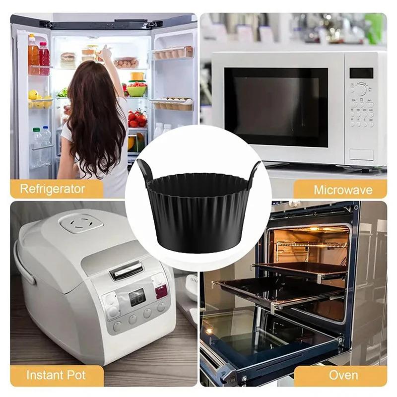 1Pcs Air Fryer Silicone Egg Poacher Cups Silicone Egg Cooker Mold Baking Custard Tart Pie Desserts Egg Poaching Maker