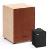 Cajon Box Drum, with Internal Snare Wires, Lightweight Wooden Percussion Box, Portable Birch Wood Drum Musical Instrument with Travel Bag