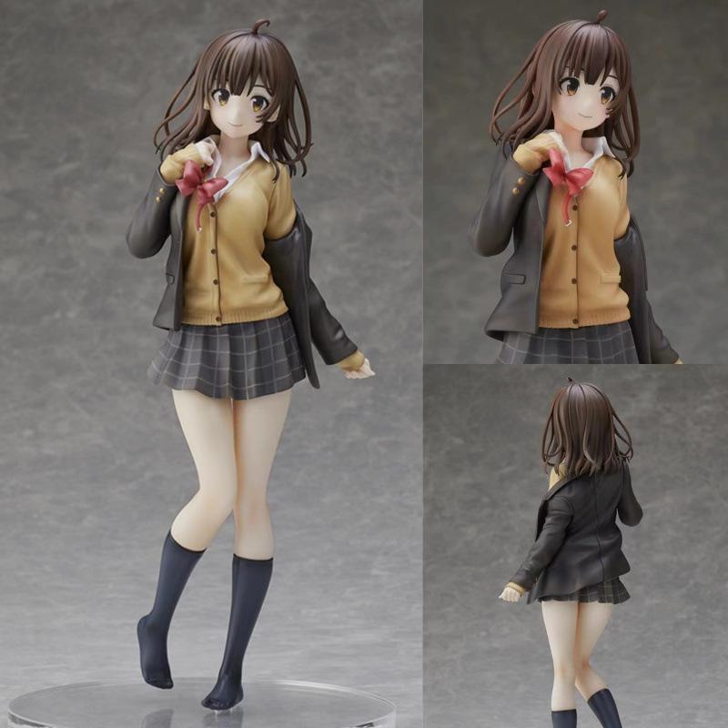 After shaving, I picked up the female high school student Ogihara Sayou figure animation two-dimensional beautiful girl model desktop ornament