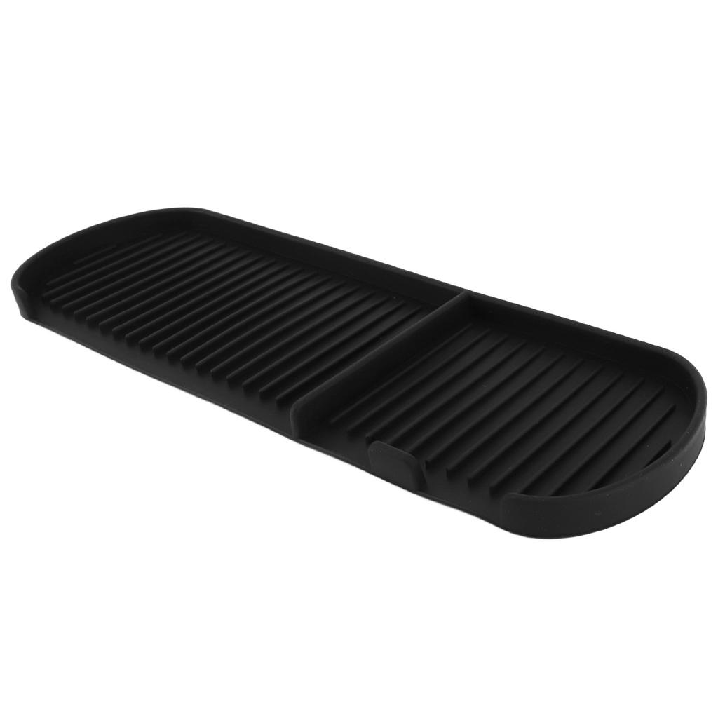 Counter Silicone Drainage Tray Food Grade Skid Resistance Frosted Bottom Silicone Dish Drying Mat for Bathroom