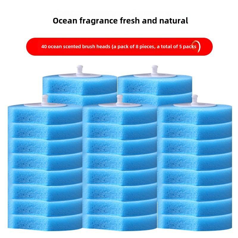 Настенный одноразовый набор туалетной щетки со сменной самоочищающейся головкой